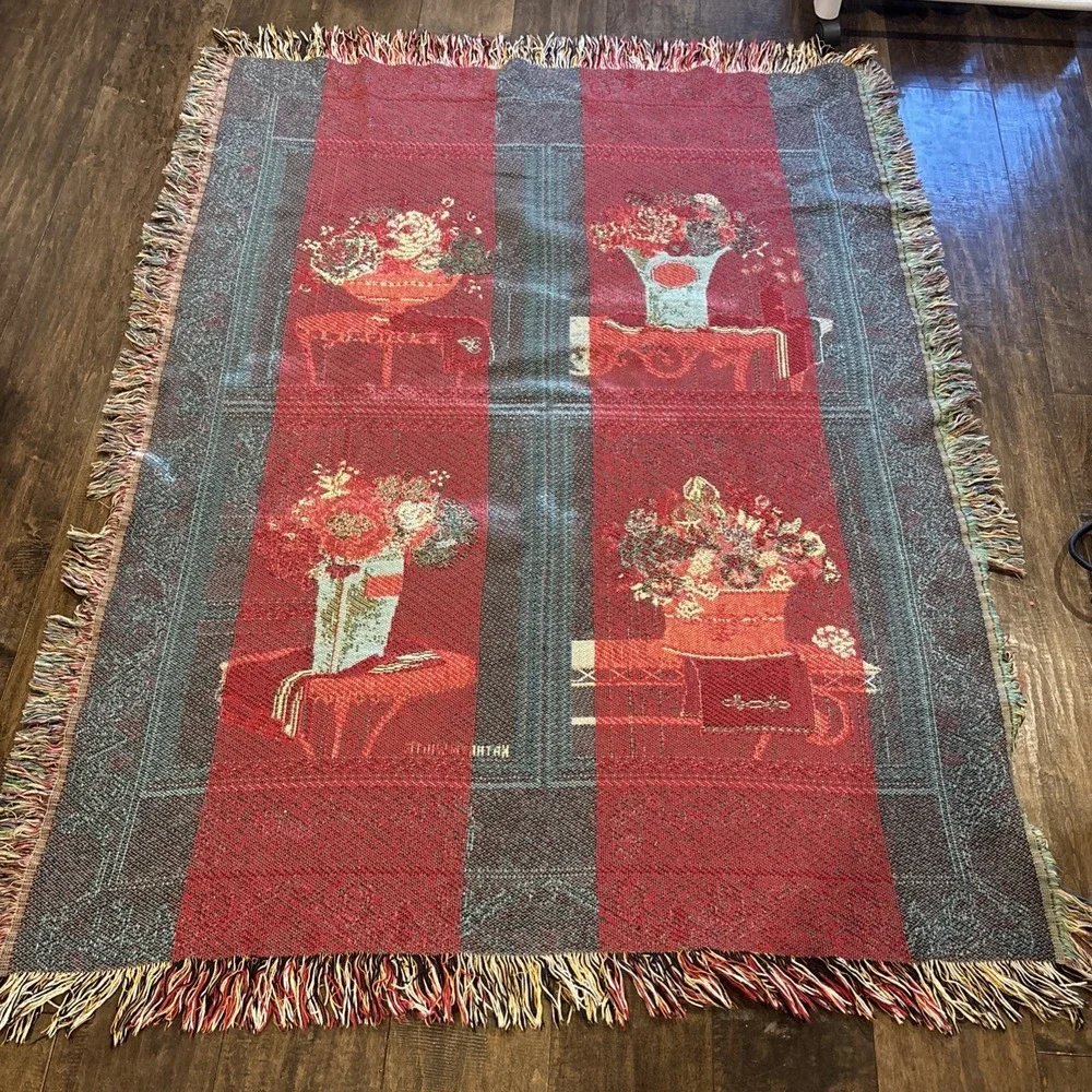 Flower Blanket Bouquet Tapestry Throw Wall Hanging‎ 60